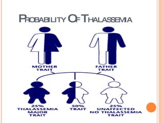 P ROBABILITY  O F  T HALASSEMIA 