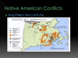  King Philip’s War (1675-76)
 