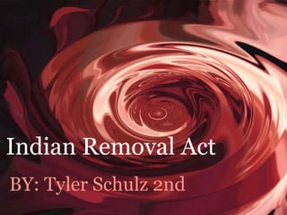 BY: Tyler Schulz 2nd Indian Removal Act 