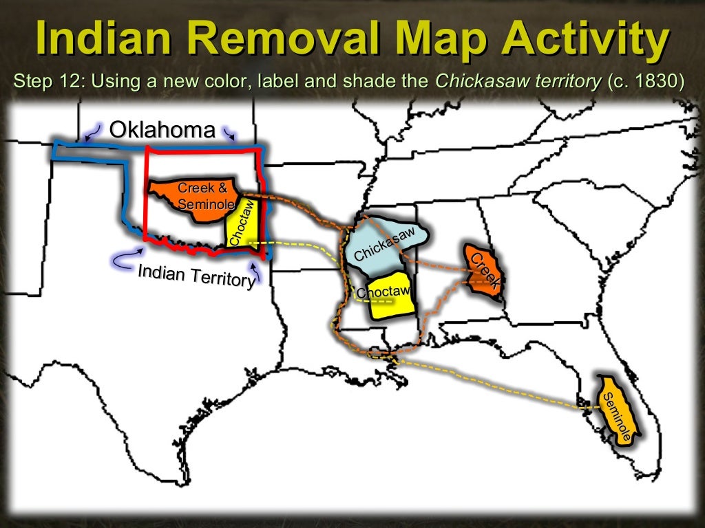 Indian Removal Map Activity