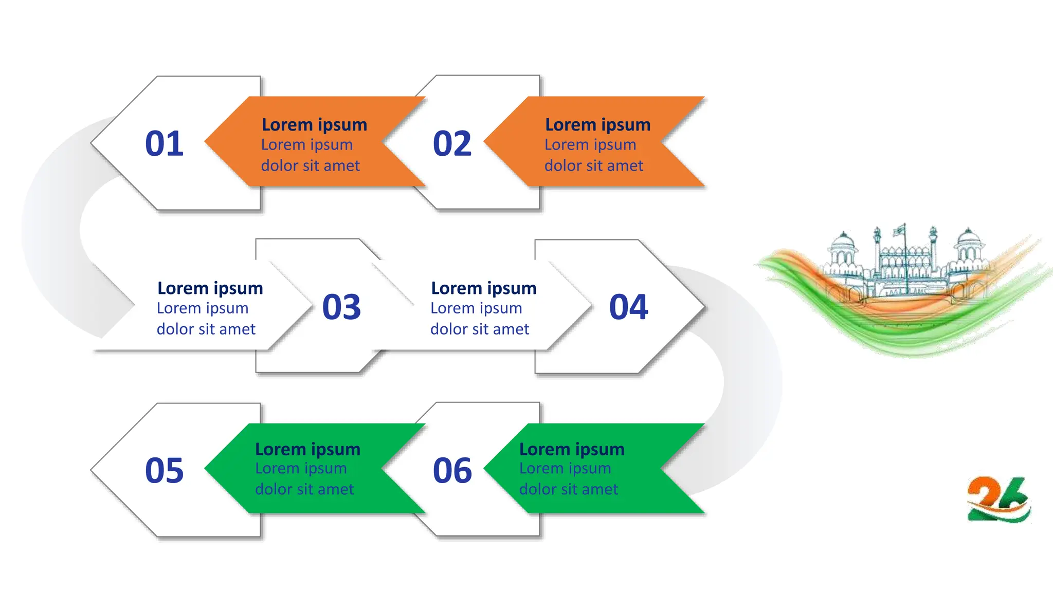 Free Indian Republic Day template from best presentation design agency ...