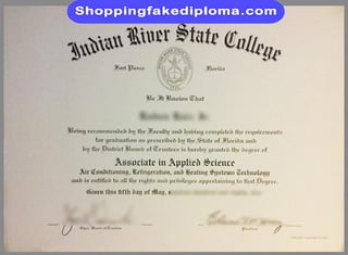 Indian River State College fake degree from shoppingfakediploma.com