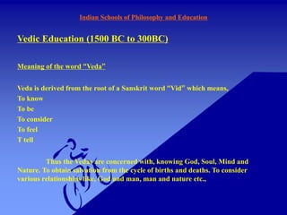 INDIAN SCHOOL OF  PHILOSOPHY IN EDUCATION