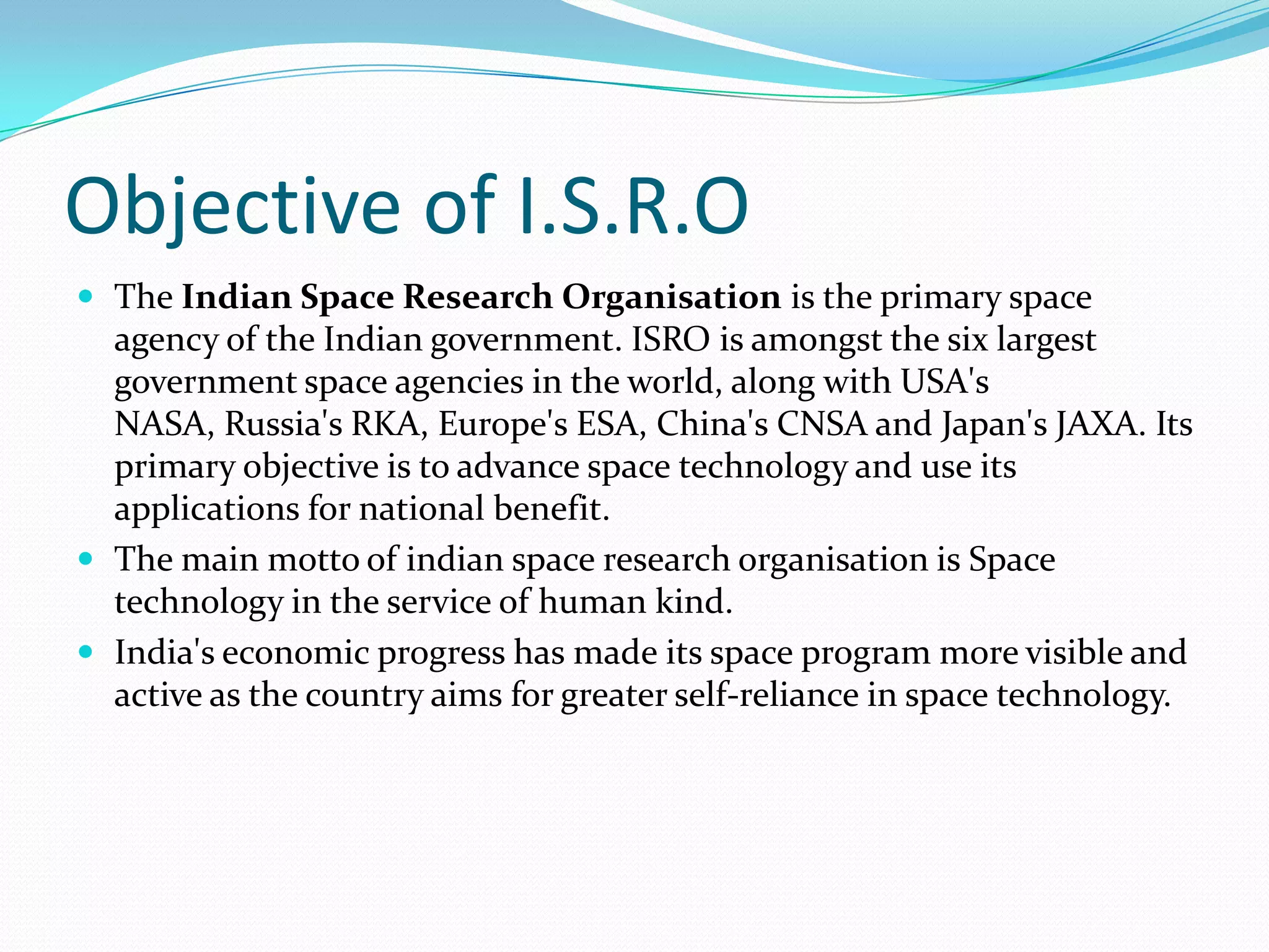 Indian space research organization | PPTX