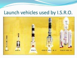 Launch vehicles used by I.S.R.O.
 