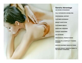 Sansha Advantage
360 DEGREE STEWARDSHIP

FULLY INTEGRATED CAPABILITIES

PROFESSIONAL SUPPORT

CUSTOMER EXPERIENCE

MARKET ...