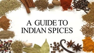 A GUIDETO
INDIAN SPICES
 