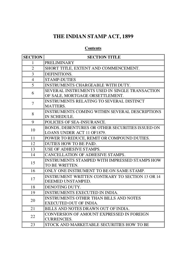 Indian stamp act 1899.bose