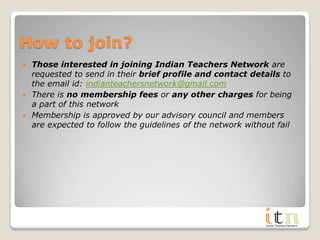 Indian Teachers Network | PDF
