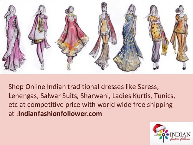 Indian Traditional Dresses by Indianfashionfollower.com
