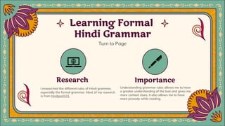 Learning to read hindi | PPTX
