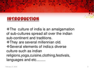 Indian tradition and culture | PPTX