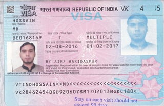 Indian visa copy