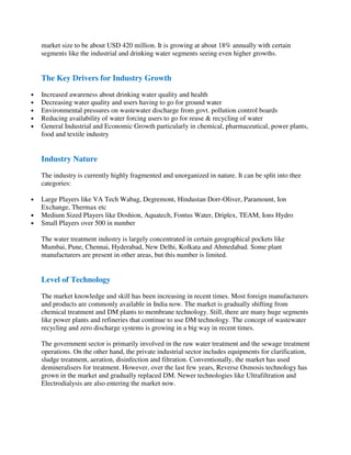 Indian Water Industry Pdf