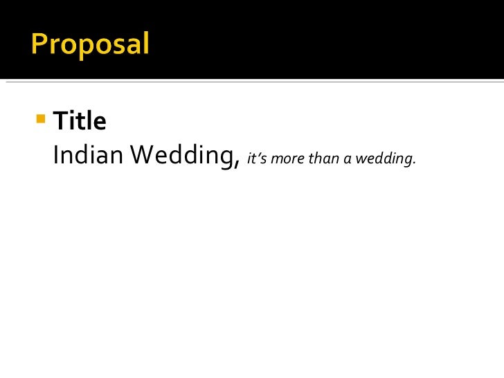 indian wedding presentation slides