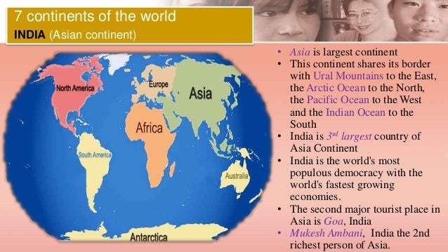 the asian continent india on Is