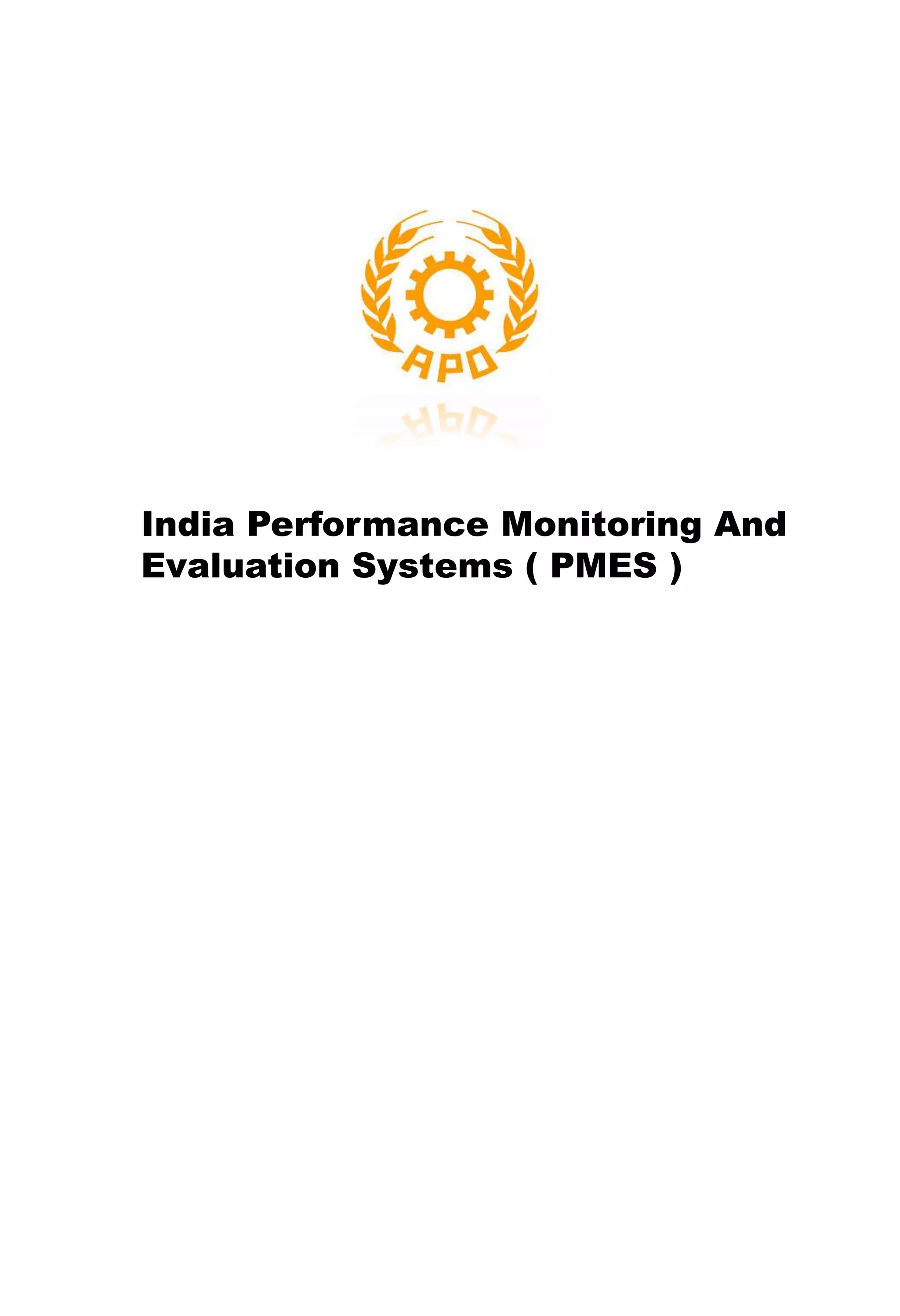 India performance monitoring and evaluation systems | PDF