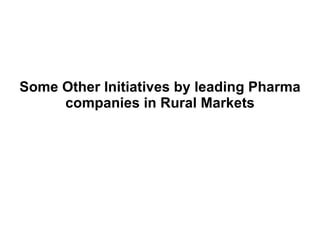 Pharma in Rural India | PPT
