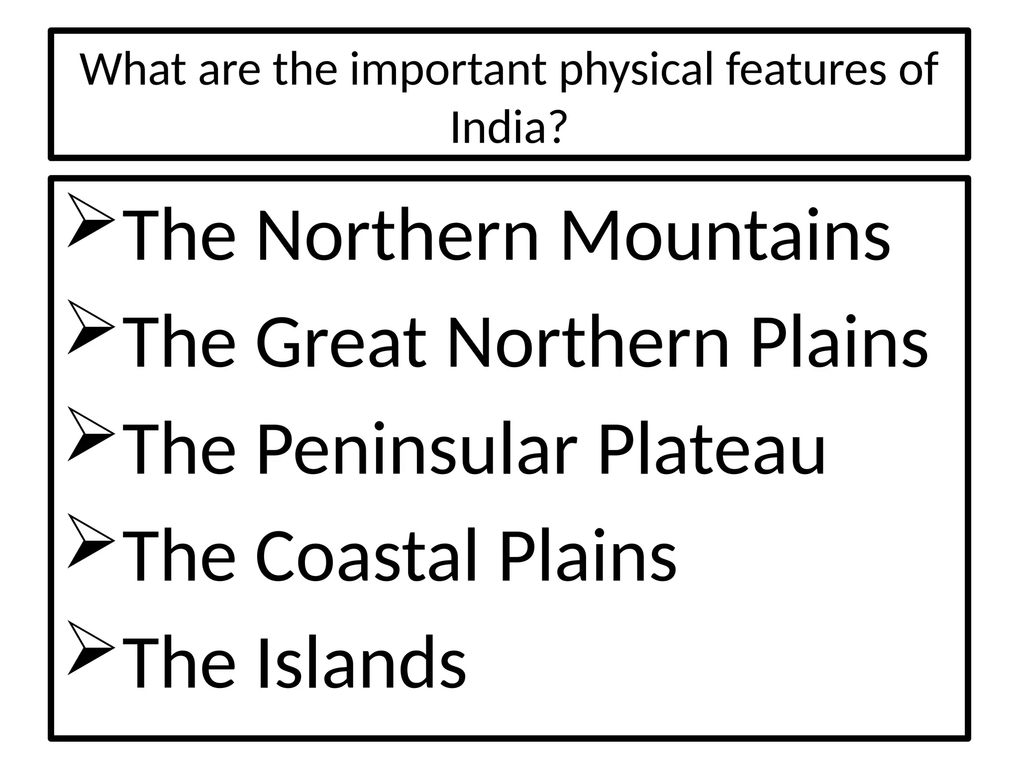 Physical Map of India for reference for students | PPTX