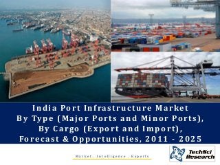 M a r k e t . I n t e l l i g e n c e . E x p e r t s
India Port Infrastructure Market
By Type (Major Ports and Minor Ports),
By Cargo (Export and Import),
Forecast & Opportunities, 2011 - 2025
 