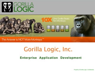 Gorilla Logic, Inc.


                      Property of Gorilla Logic. Confidential.
 