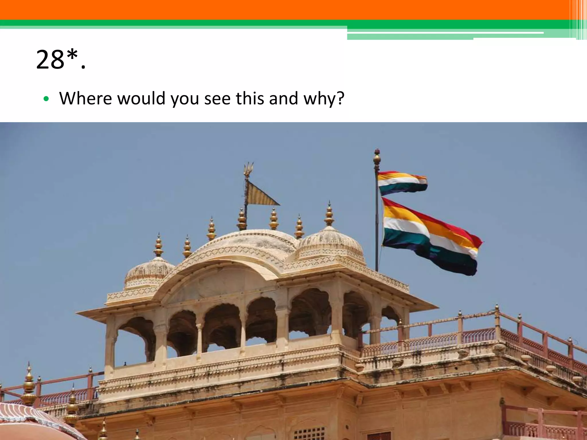 28*.
• Where would you see this and why?
 