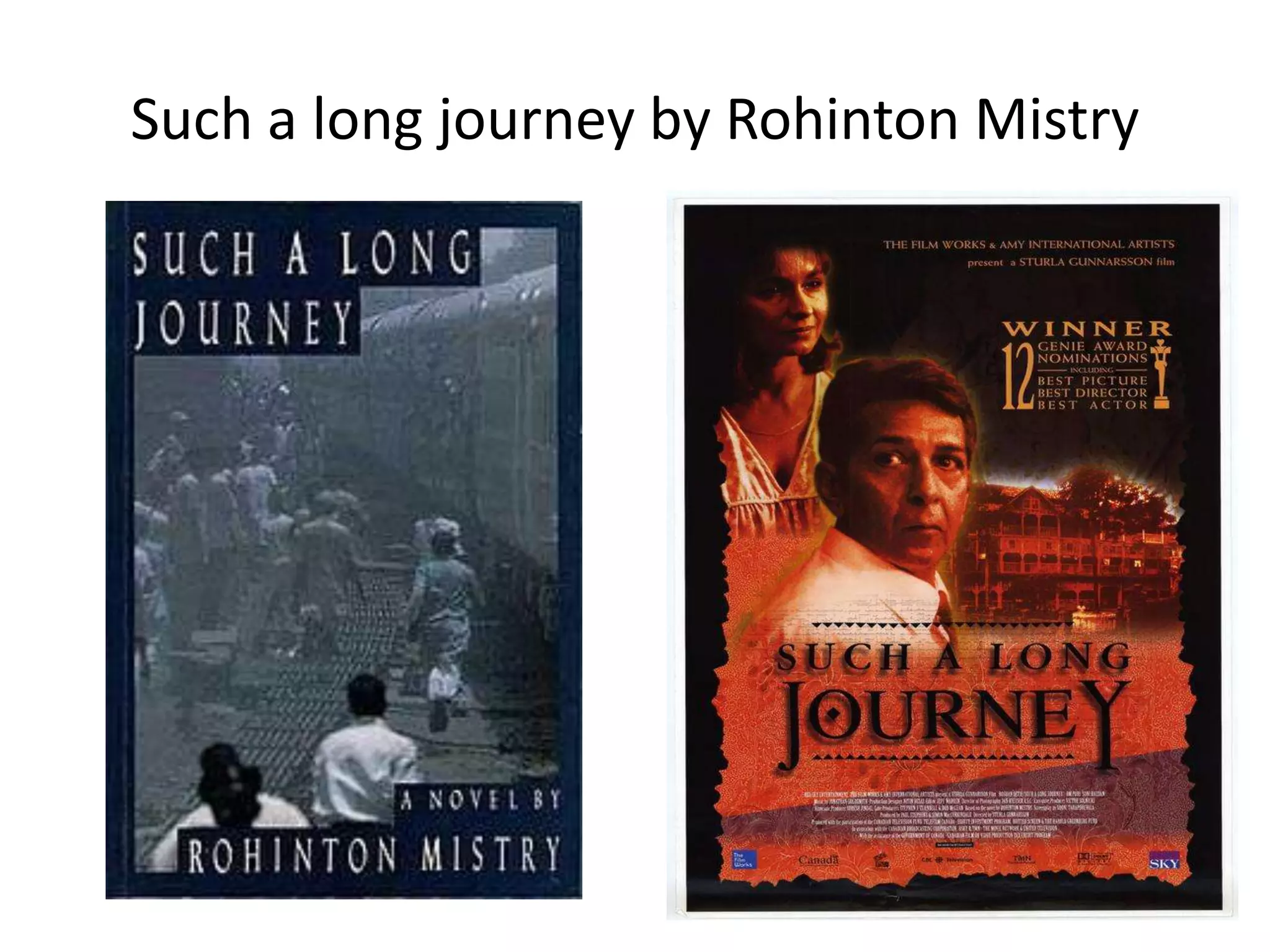 Such a long journey by Rohinton Mistry
 