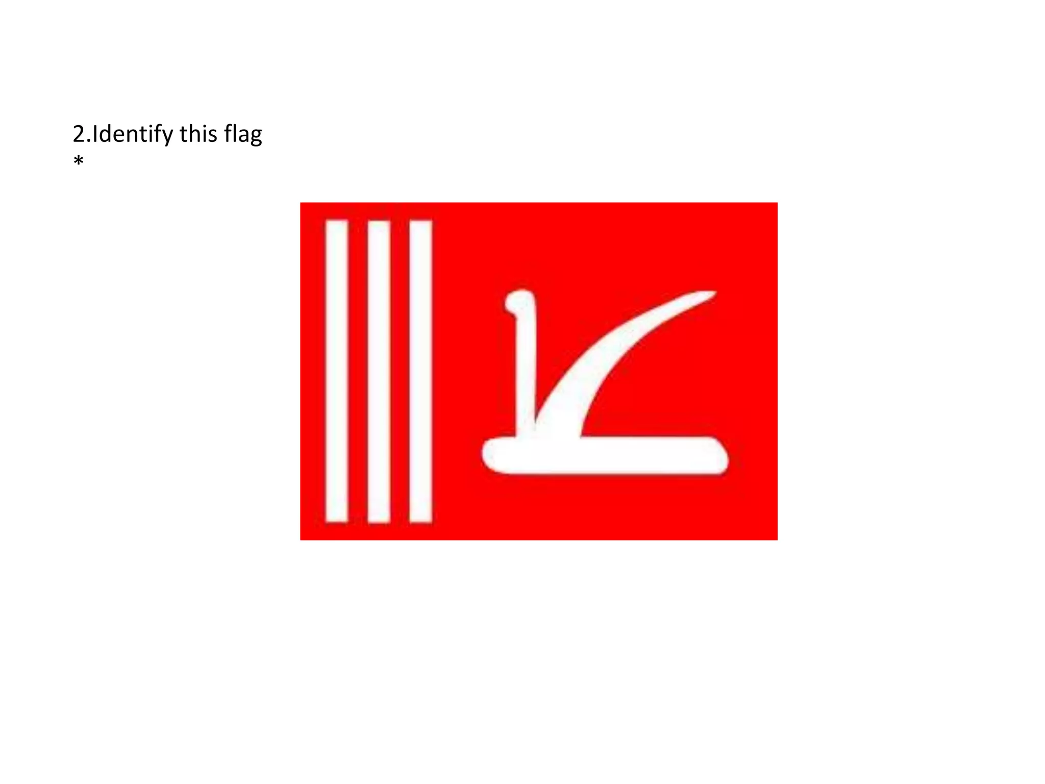2.Identify this flag
*
 