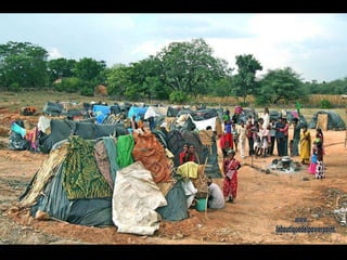 Chabolas cerca de Udaipur. Un 25% de la población india vive en chabolas www. laboutiquedelpowerpoint. com 