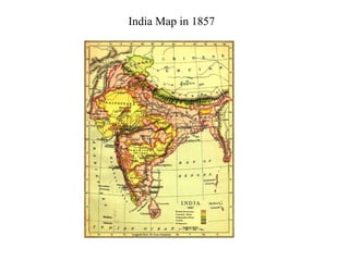 India Map in 1857