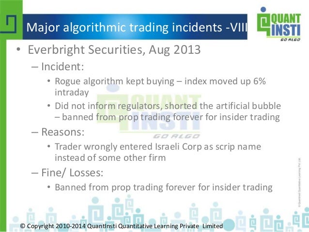 Algorithmic trading strategies india