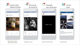 53ROI Driven Digital Marketing
Start with your most
captivating moments
Engage with copy
CAPTURE
attention quickly
DESIGN
for sound off
PLAY
more
Explore vertical frames
FRAME
your visual story
Play with grids
Sponsored •
Kettle Cooked
Sponsored •
AARP
 