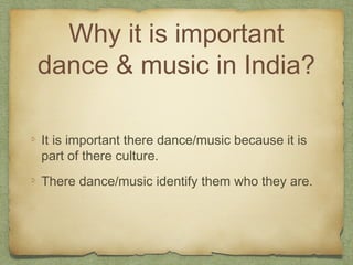 India's dance music mariana PPT