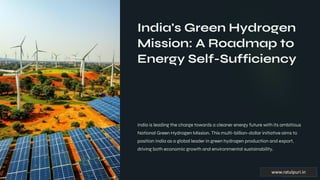 India Rop Map Energy Indias Green Hydrogen Mission A Roadmap to Energy Self Sufficiency.pdf