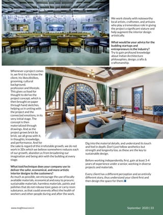 India's most innovative interior design companies.. | PDF