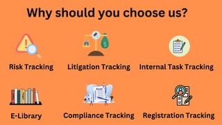 The Most Intelligent Legal Risk Tracking Software in India. | PPT