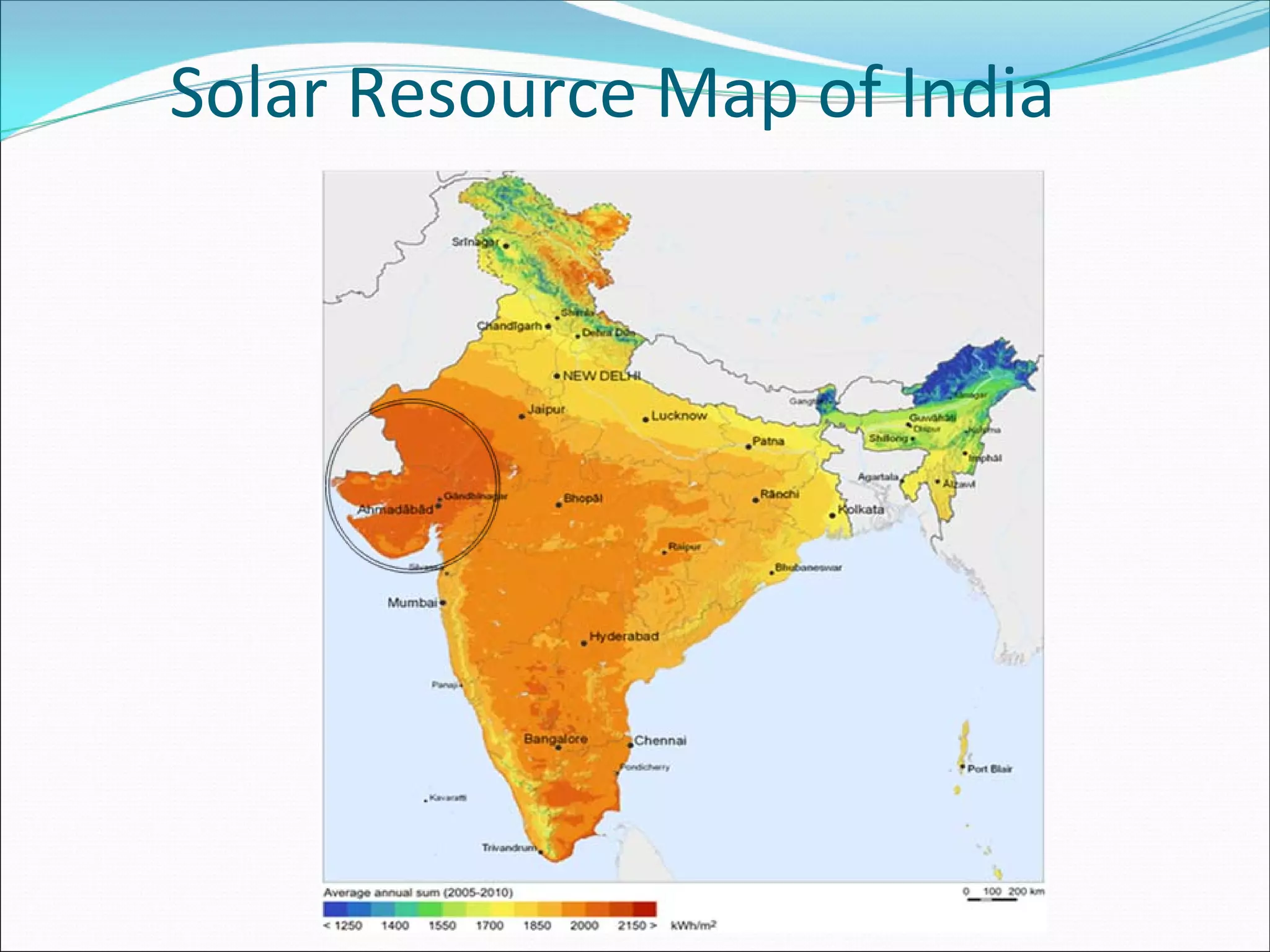 Solar Resource Map of India
 