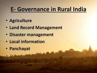 India's potential in e governance | PPTX