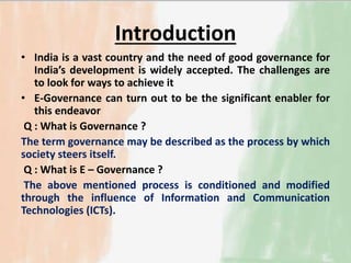 India's potential in e governance | PPTX