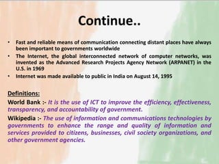 India's potential in e governance | PPTX
