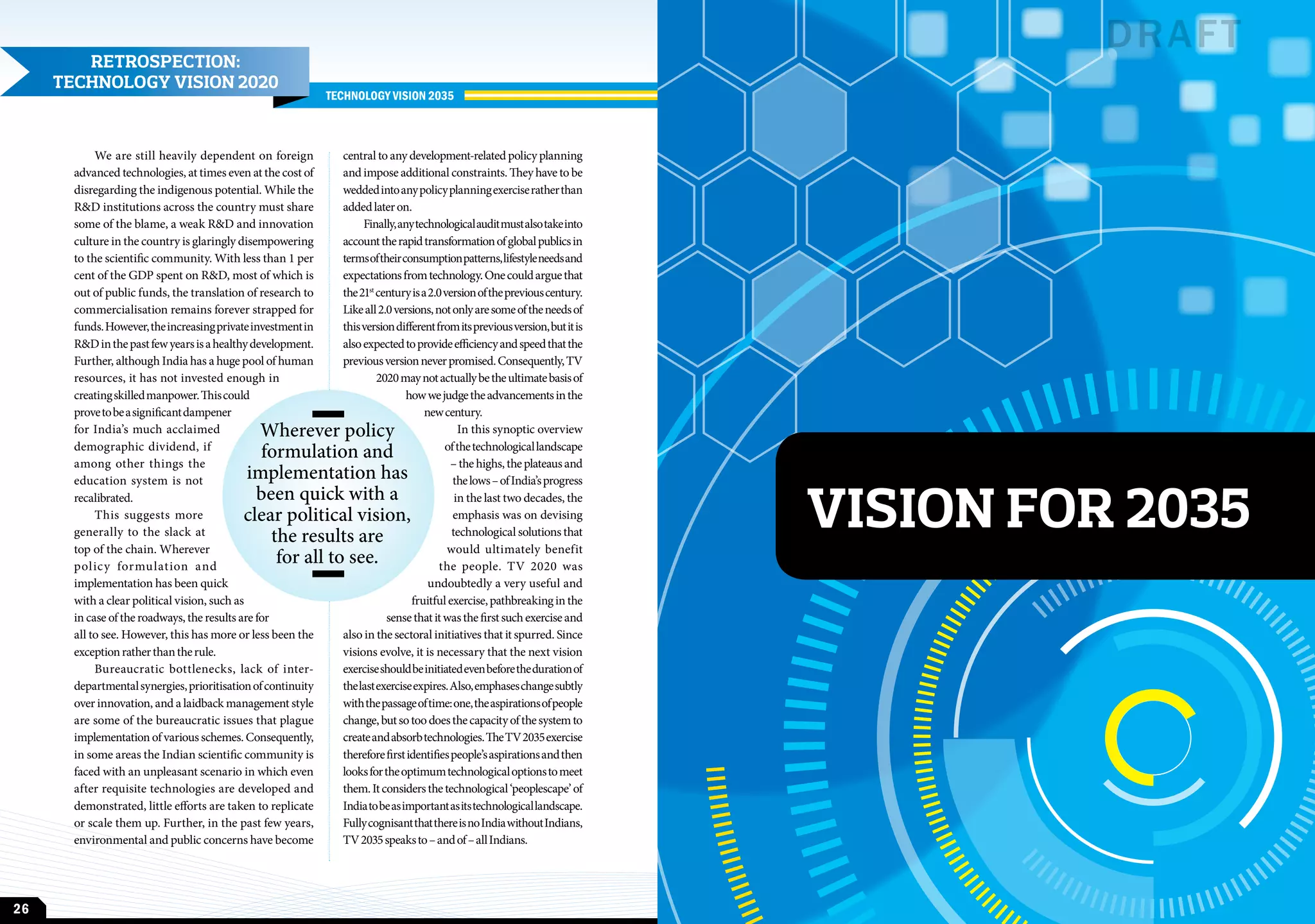 India's technology vision 2035 | PDF