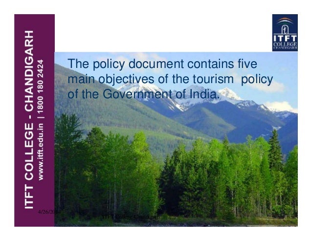 tourism policy 1982