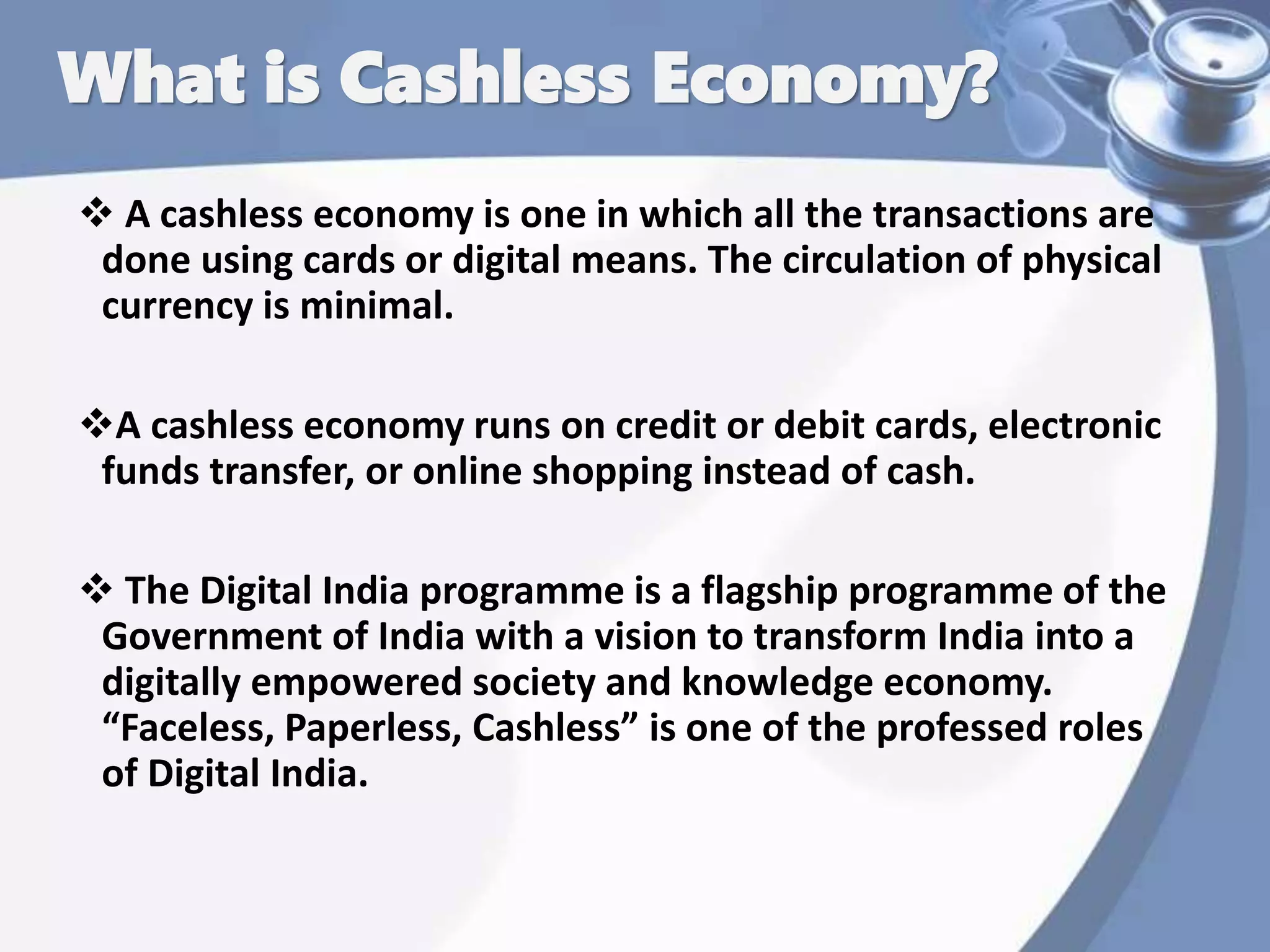 India toards cashless economy | PPT