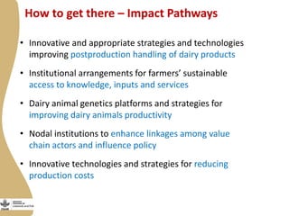 Update on the smallholder dairy value chain project in India 