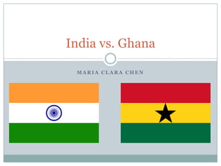 M A R I A C L A R A C H E N
India vs. Ghana
 