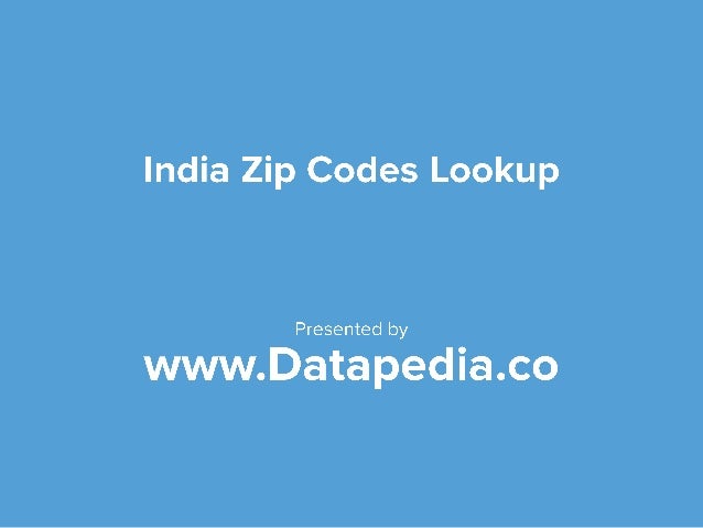 India Zip Codes Pin And Postal Code