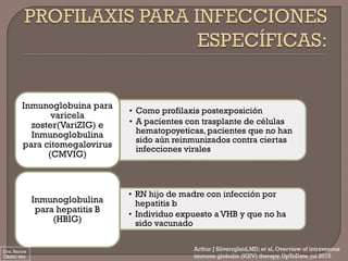 Varizig Indicaciones terapéuticas de la gammaglobulina | PDF