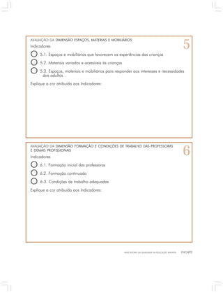 Indicadores da Qualidade na Educação Infantil