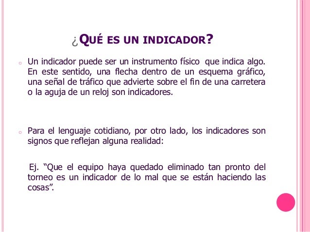 Indicadores