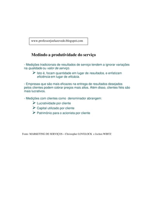 Indicadores De Produtividade